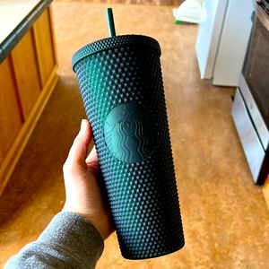Dark Green Starbucks tumbler